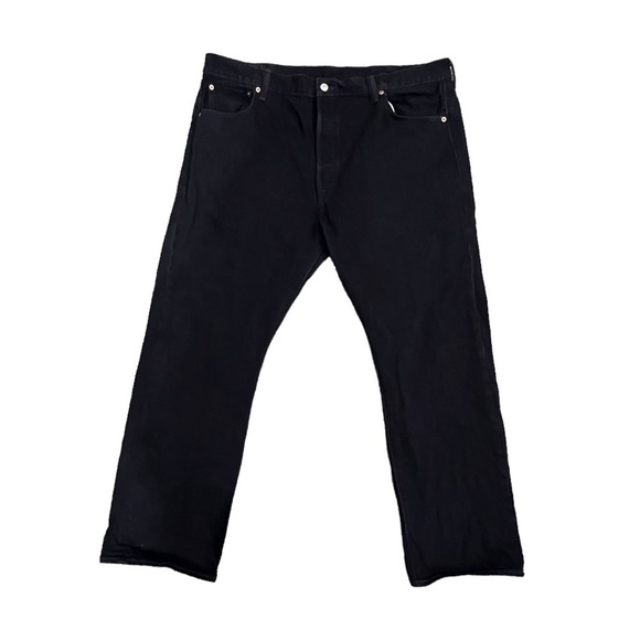 Levi's 501 Black Button Fly Jeans Size 42 x 30 Men's